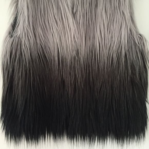 BCBGMAXAZRIA Bonni Ombre Faux Fur Vest - Picture 4 of 16